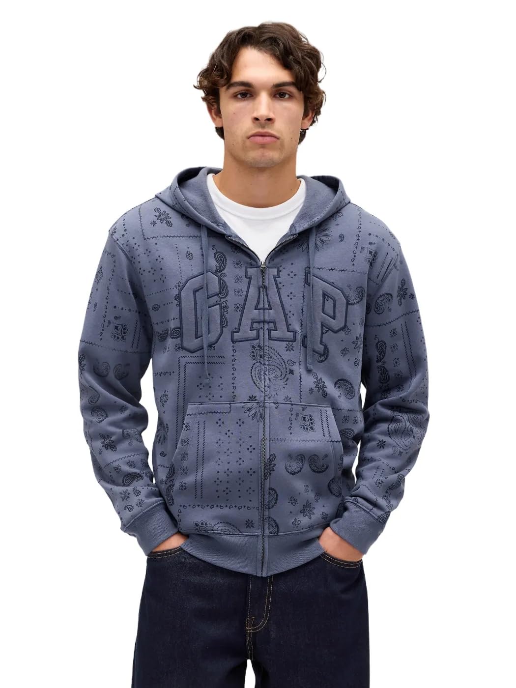 GAP Men's Heritage Logo Full Zip Hoodie