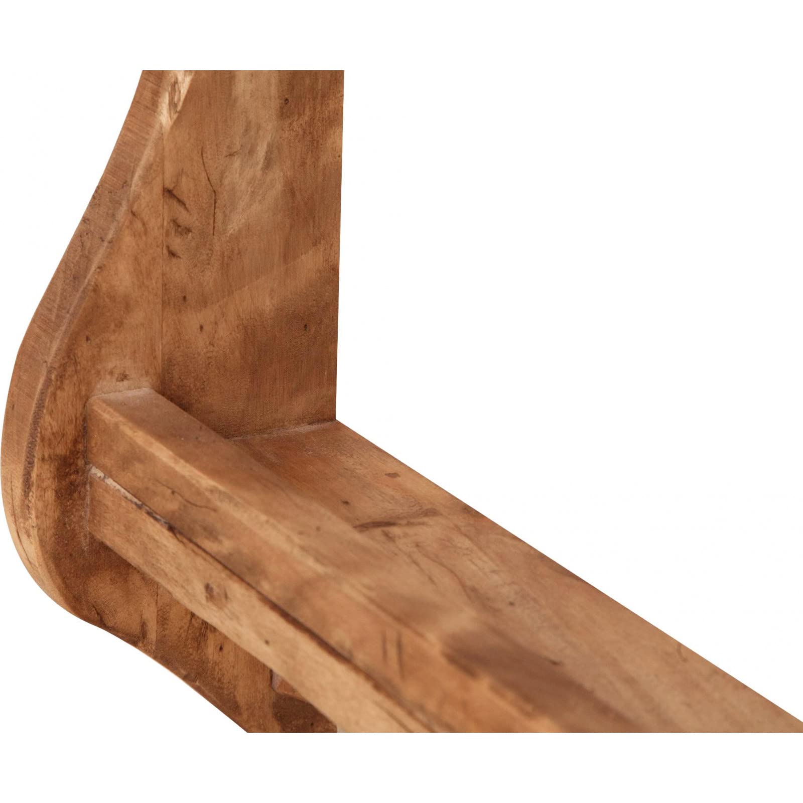 Biscottini Piattaia mensola da muro legno 84,5x11x43,5 cm | Mensola cucina da muro finitura naturale | Scaffale a muro Made in Italy