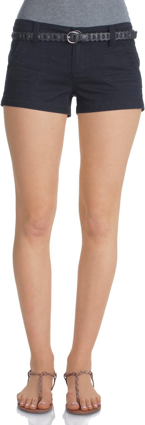 WallFlower Juniors Belted Twill Shorts