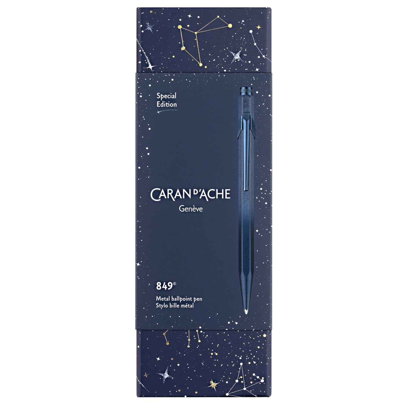Penna A Sfera Caran D’Ache 849 – Cosmic Blue – Blu Notte Con Riflessi Lunari - 3
