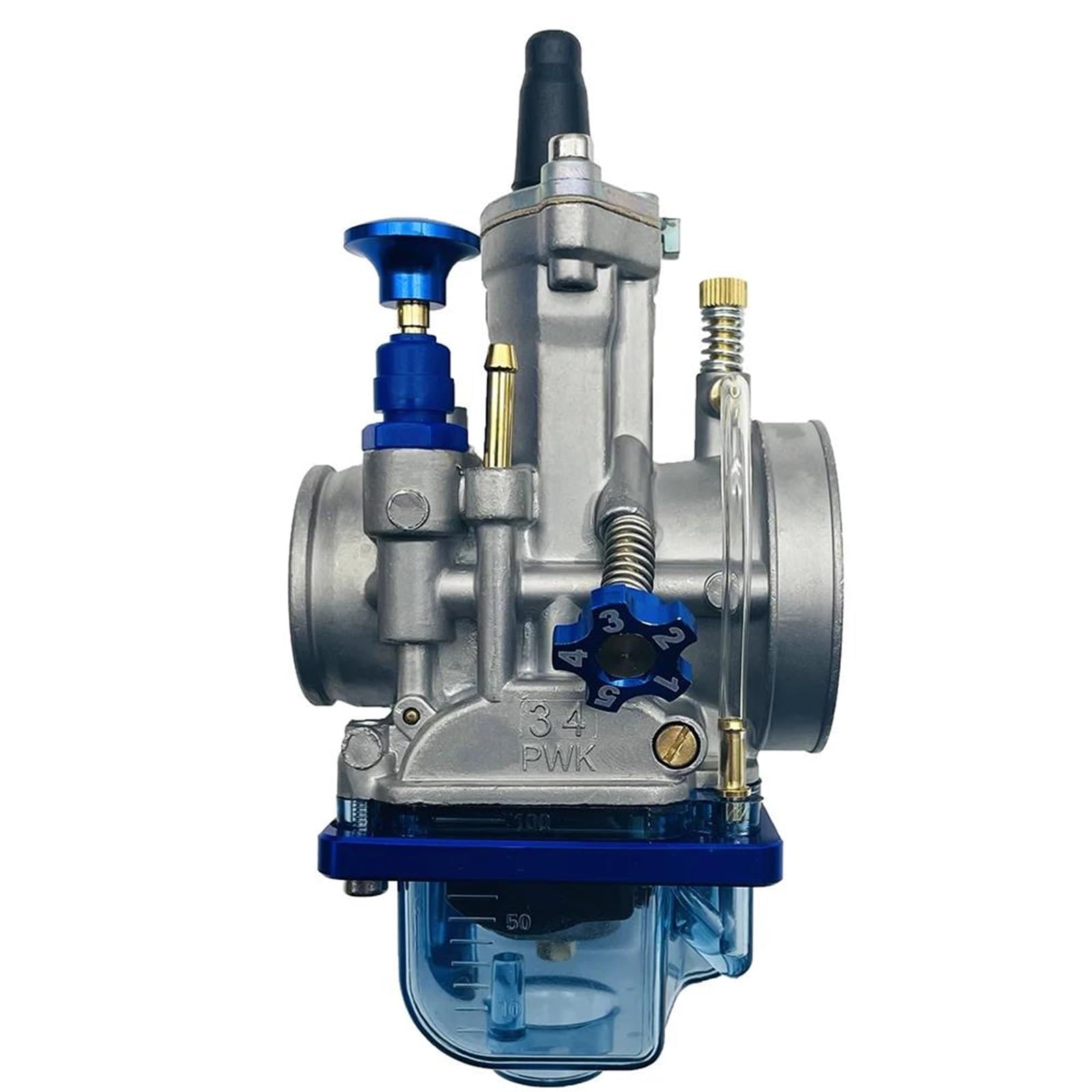 Modifica Del Coperchio Inferiore Blu Trasparente Per Il Carburatore Moto 2t 4t Tempi Per Pwk24 26 28 30 32 34mm