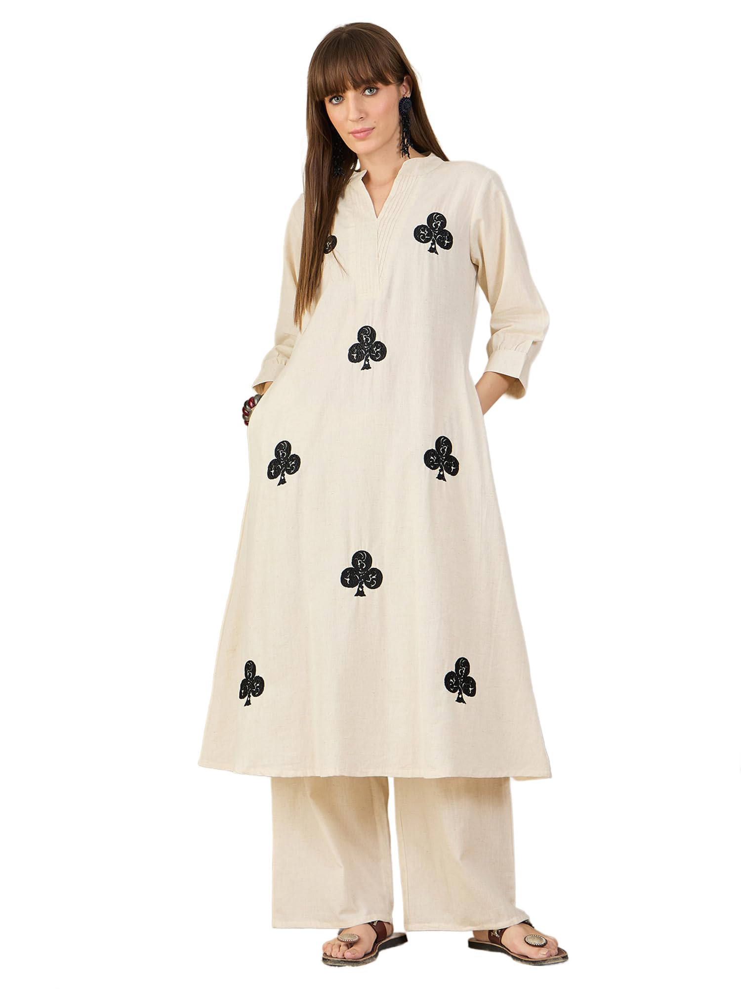indo era Women's Catton Ethnic Co-Ord Set | Kurta Pant Set | Kurta Palazzo Set | Stylish Cotton Suit Set for Women,11934-picture-51