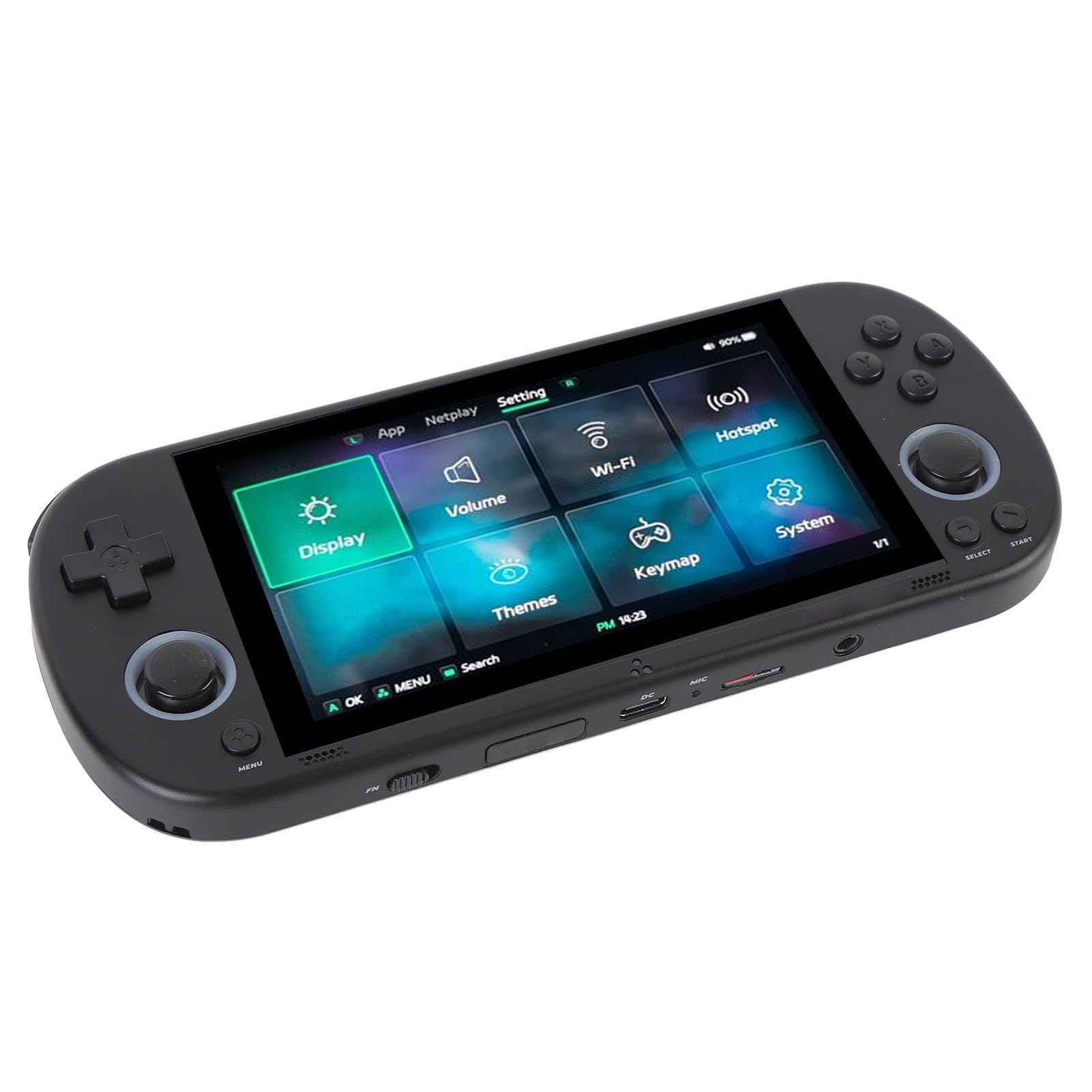 Sxhlseller 4,96 Pollici retrò -Game Portatile 64 GB VideoGa Console per Entusiastici retrò (Black)