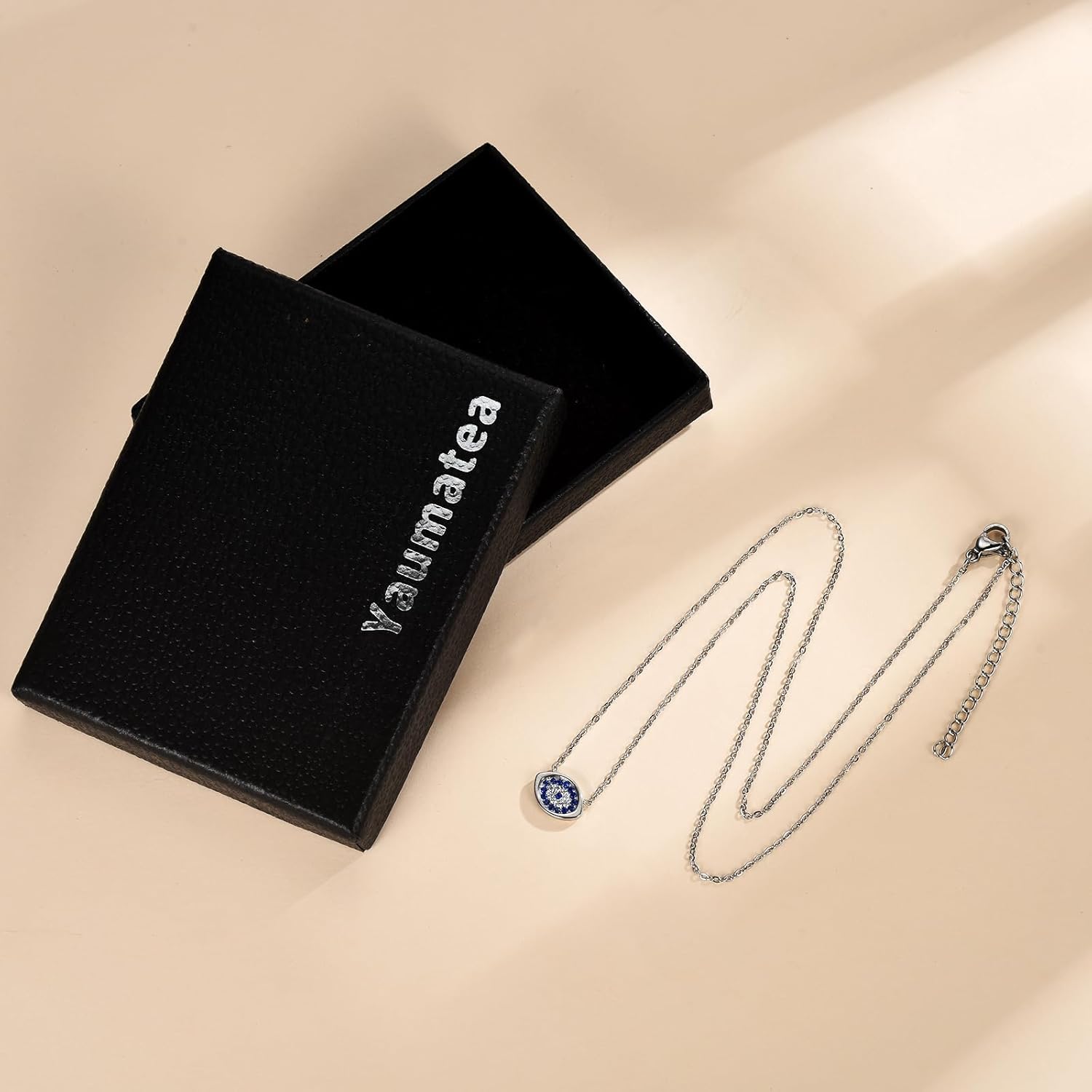 Evil Eye Necklace Necklaces for Women, 18K Gold Plated Dainty Evil Eye Choker Pendant Necklace Evil Eye Jewelry Protection Gifts - Image 6