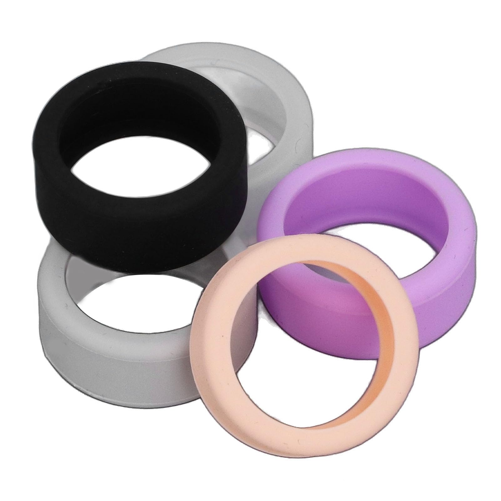 Silicone Ring Protector, Elastic Anti Scratch Smart Ring Cover for Daily Use, with Compatibility for All Smart Rings On The Market (M)