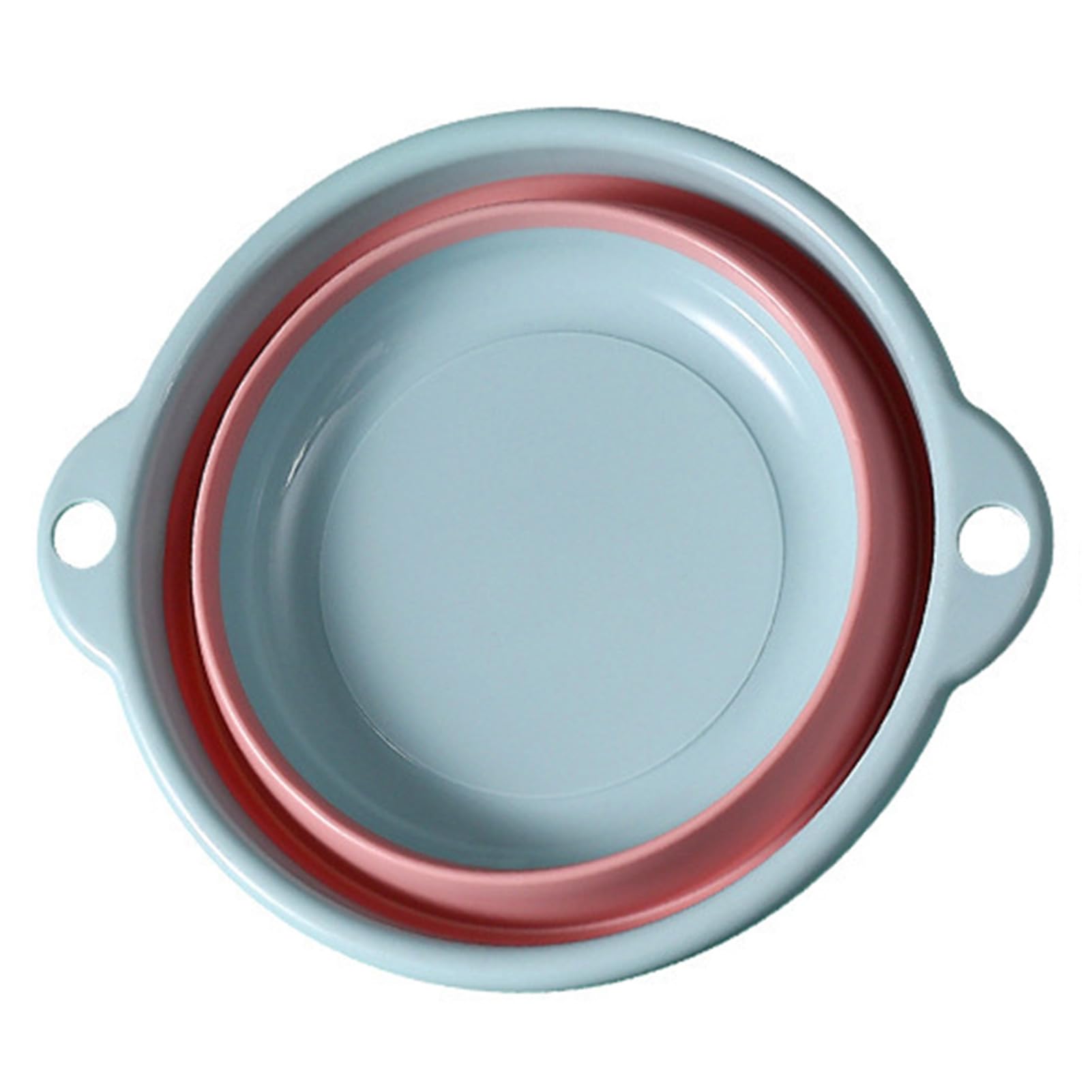 Portable Foldable Wash Basin, Multifunctional Plastic Dish Tub with Dual Side Handles for Home and Travel (L Size)