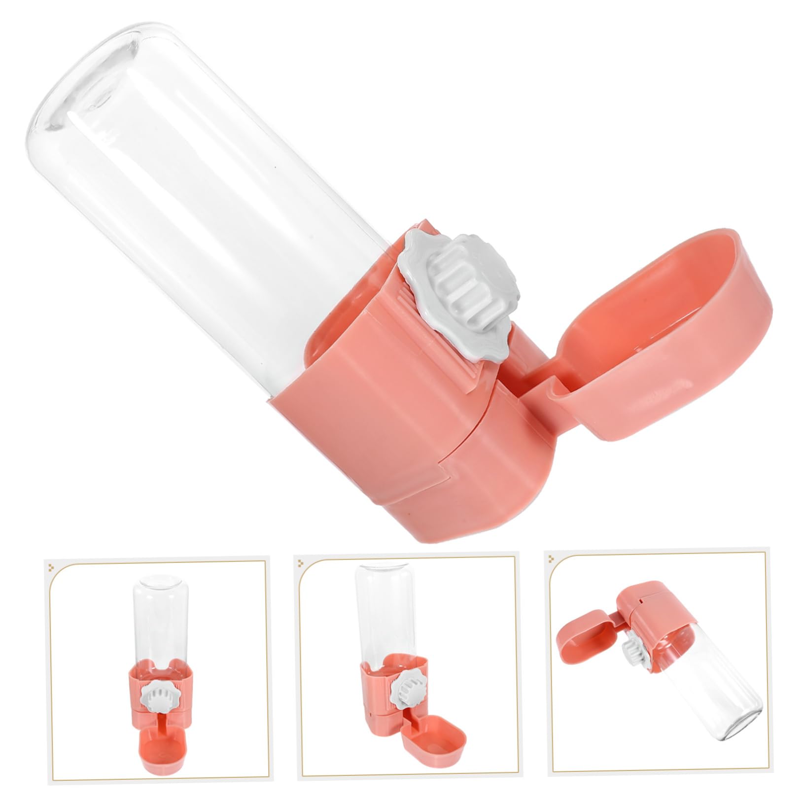 SUPVOX 3piezas Botella De Agua Colgante para Hamsters y Dispensador Automático De Agua para Accesorio De Práctico y Conveniente para Conejos y Chinchillas