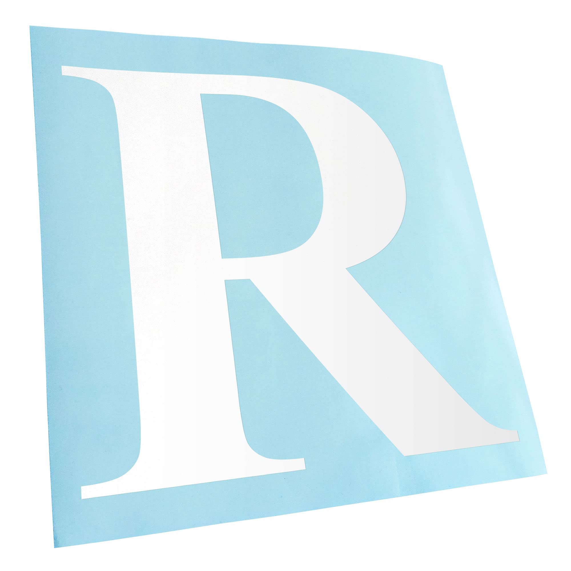 Kiwistar Letter R - Alphabet 11 x 10 cm in 15 Colours - Neon + Chrome Sticker