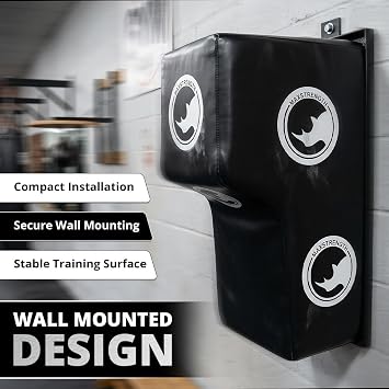 MAXSTRENGTH Wall-Mounted Punch Pad – Premium Striking Target for Boxing and Martial Arts Training – Durable Impact Pad for MMA, Kickboxing & Fitness Workouts