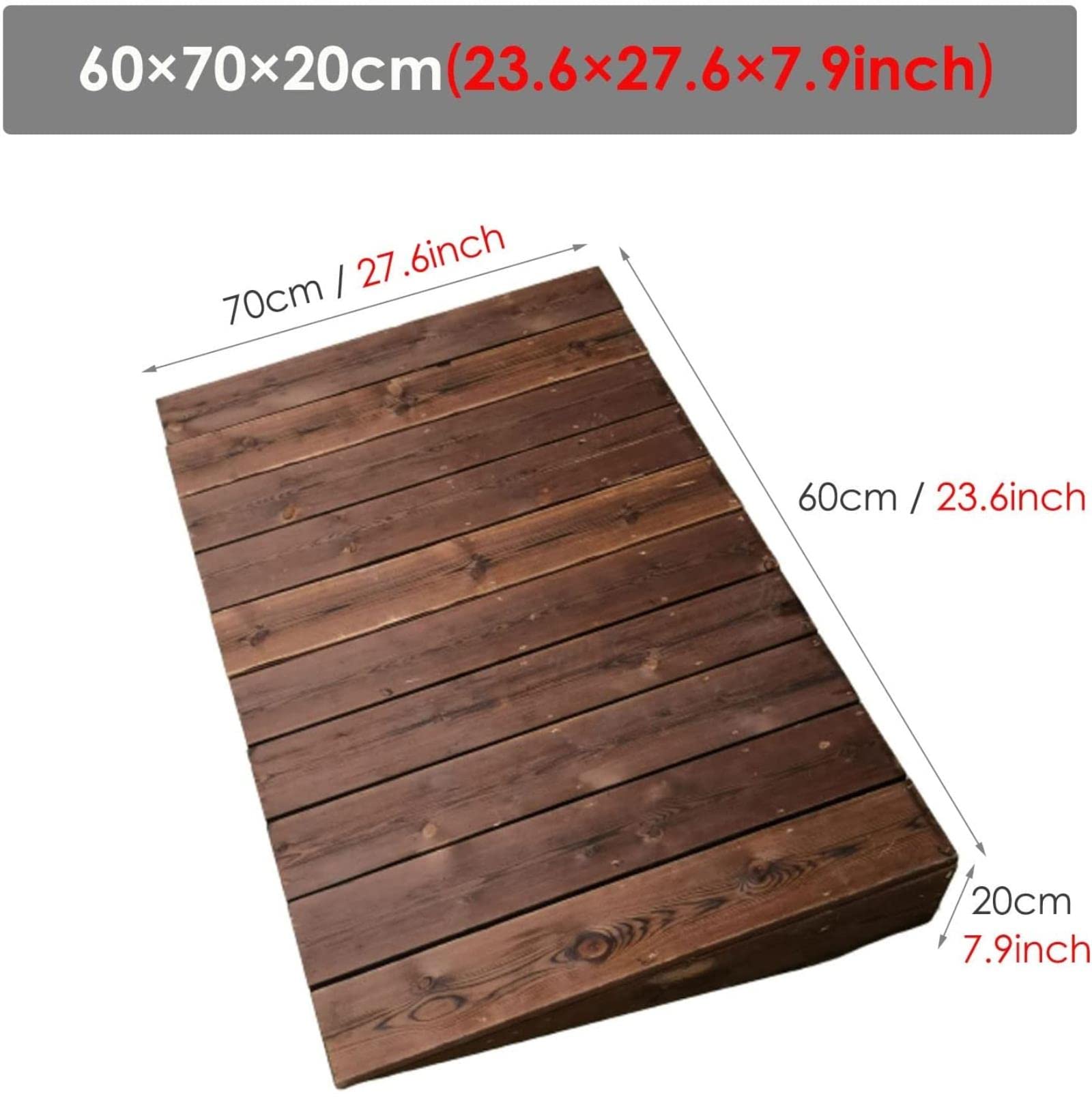Rampas portátiles de madera para sillas de ruedas, rampas de entrada antideslizantes para el hogar, rampas de umbral ideales para puertas