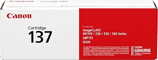 Canon Genuine 137 Black Toner Cartridge Compatible with LBP151dw, MF210 Series, MF220 Series, MF230 Series, MF240 Series, D570