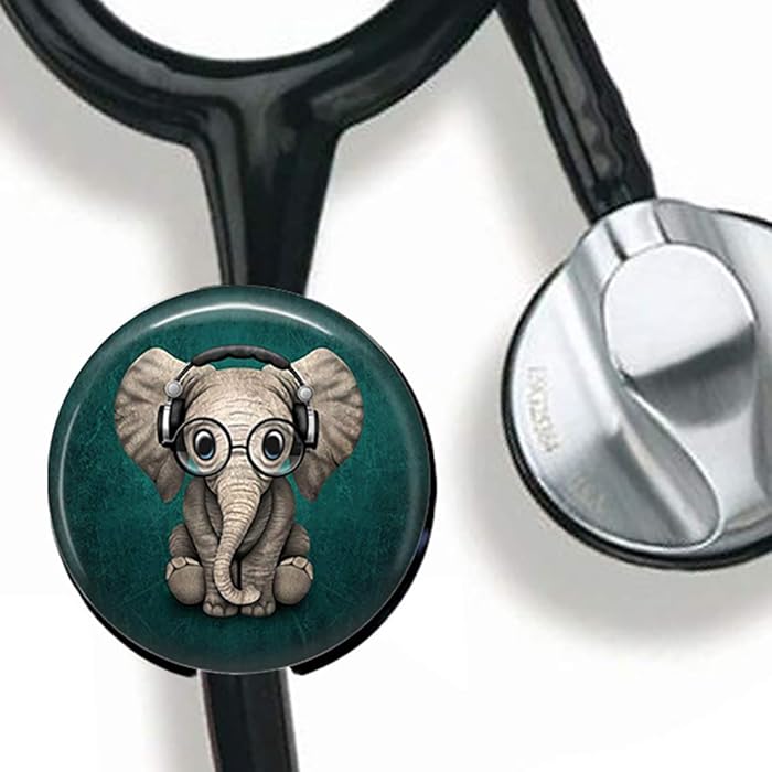 Buy Cute Elephant Stethoscope Tag Personalized,Nurse Doctor Stethoscope