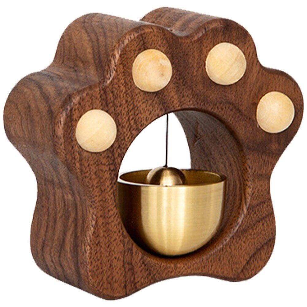 Cloche de commerçant en bois pour ne plus jamais manquer l'arrivée d'un client