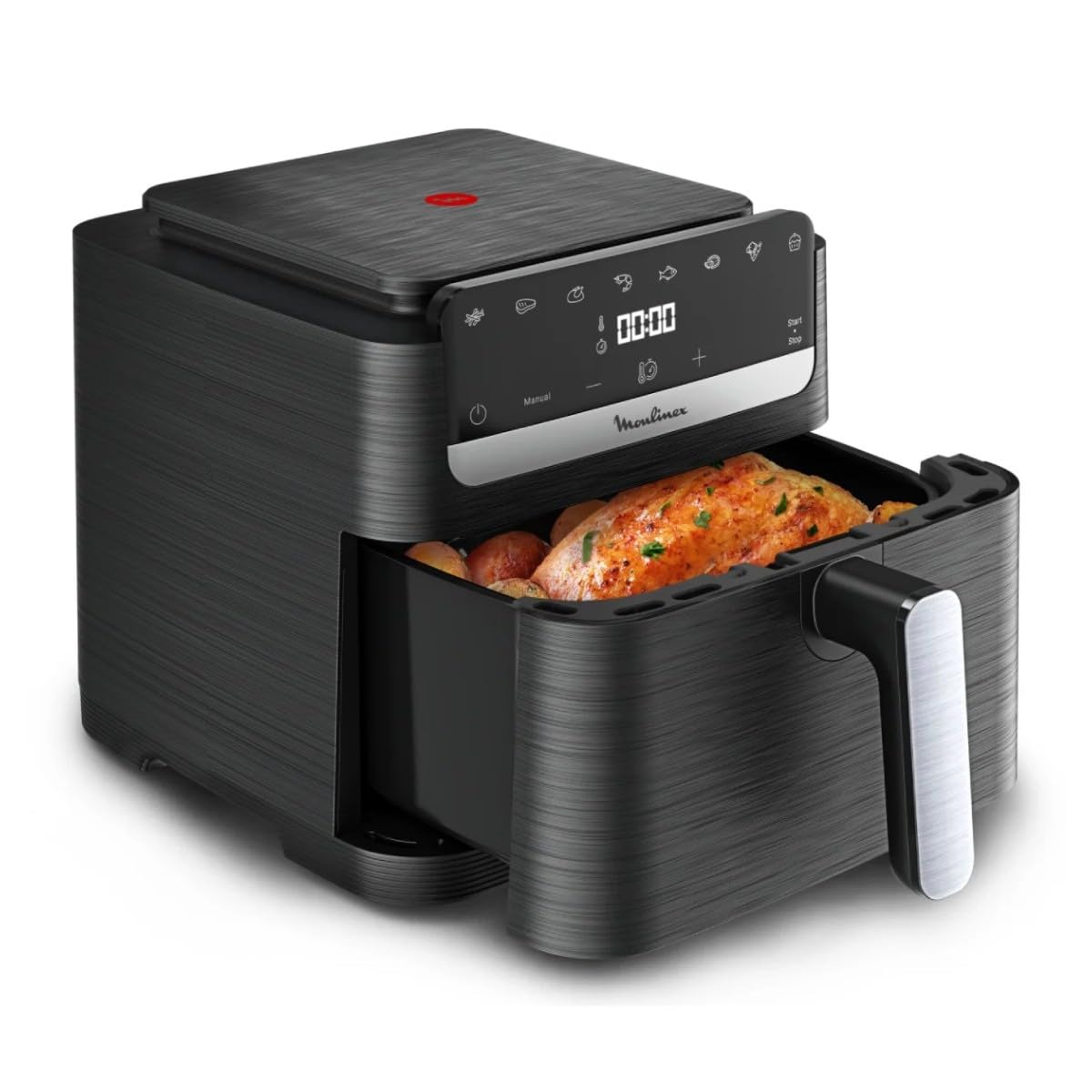 Moulinex Easy Fry Compact, Air Fryer, diseño compacto, capacidad XL 7,5 L, pantalla táctil intuitiva, EZ8618F0