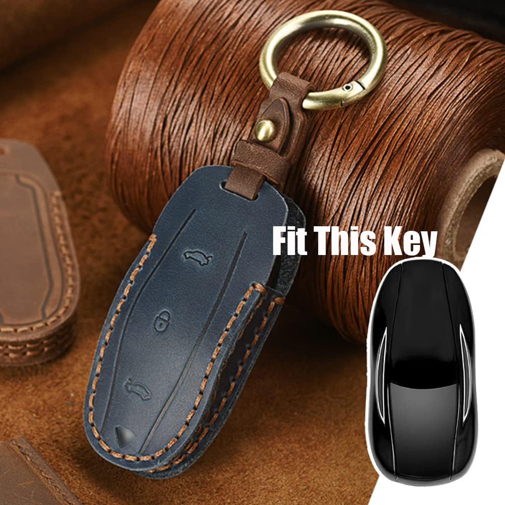 Amazon.co.jp: HIBEYO 高級本革カーキーフォブケースカバー Tesla