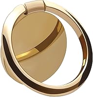 Vista 1 de Soporte de Anillo de Metal para Teléfono Celular con Anillo para Dedo, Soporte con Anillo Giratorio de 360 Grados y Base de Apoyo para Soporte