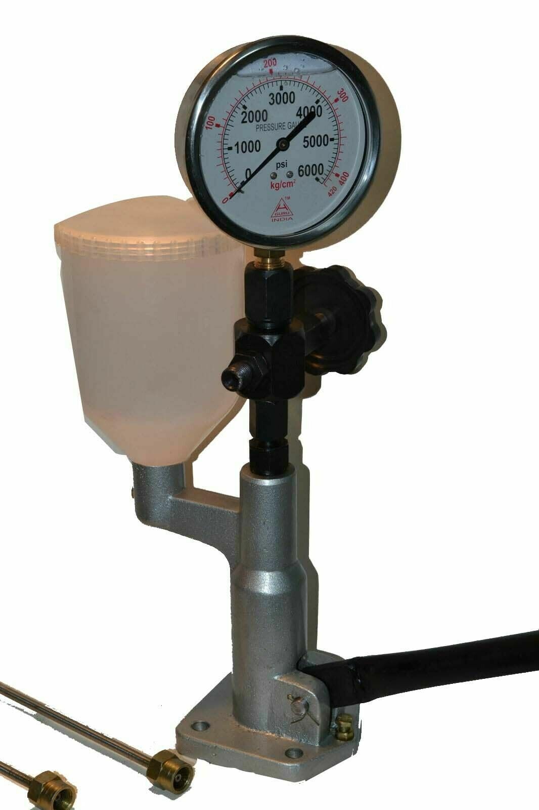 TORRENS Diesel Injector Nozzle Pop Tester Dual Scale Gauge 420 KG 6000 PSI + Accessories