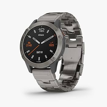 Garmin Fenix 6 Sapphire Titanium, Premium Multisport GPS Watch Garmin Fenix 6 Sapphire Titanium, Premium Multisport GPS Watch