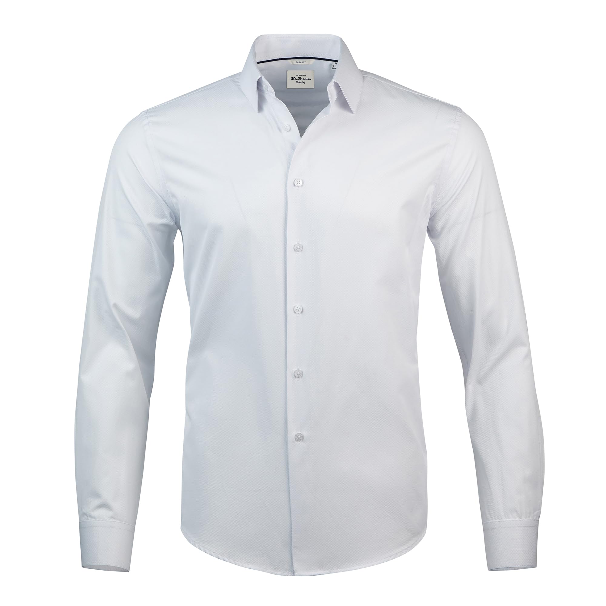 Ben Sherman Slim Fit Long Sleeve Button Down Dress Shirts for Men - Wrinkle Free Long Sleeve Shirt Mens Formal 4-Way Stretch
