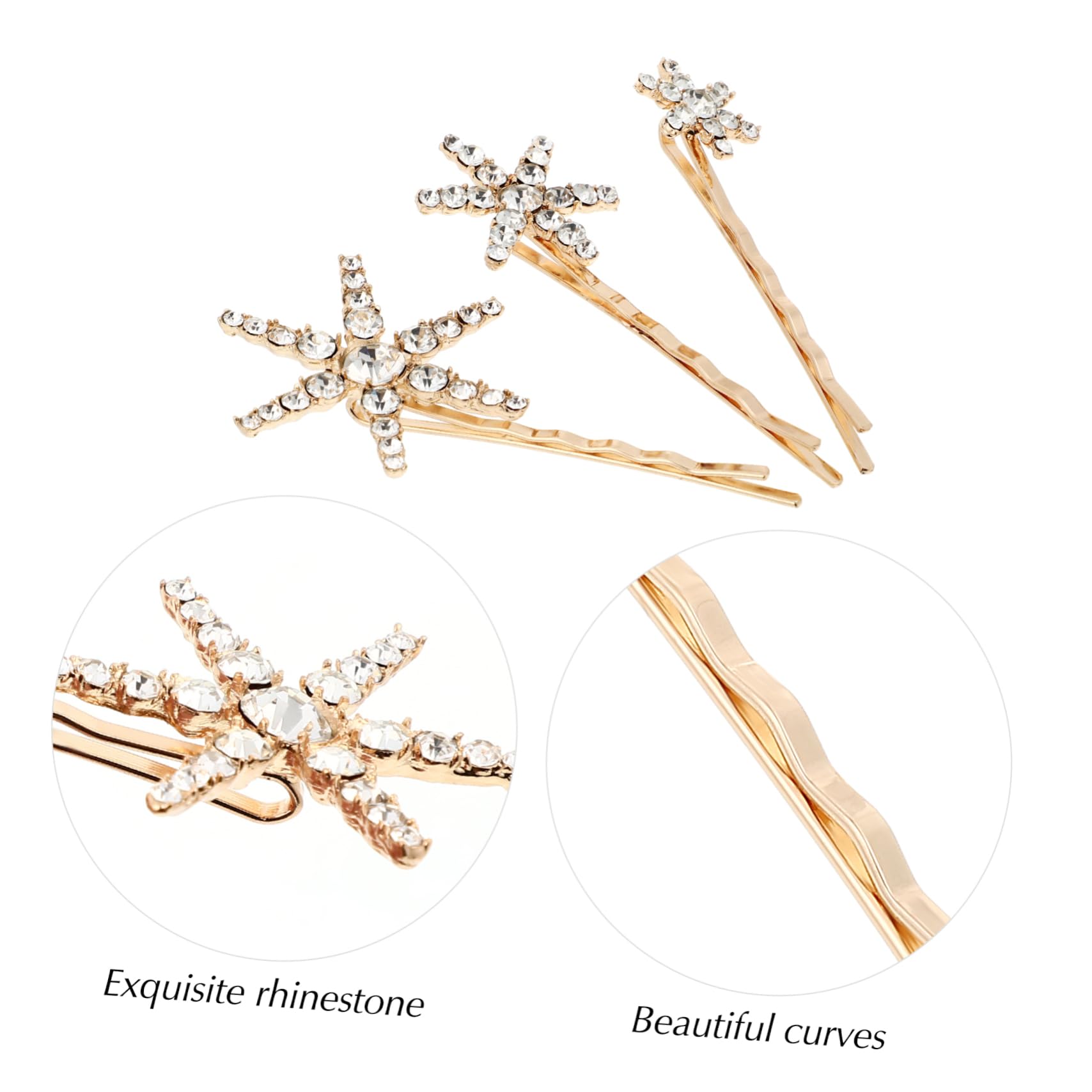 4 Set Di Decorazioni Per Per Donne Piccole Mollette Per Fermagli Per Per Donne Fermagli Per Da Sposa Per Alla Moda 5 Pezzi * 4