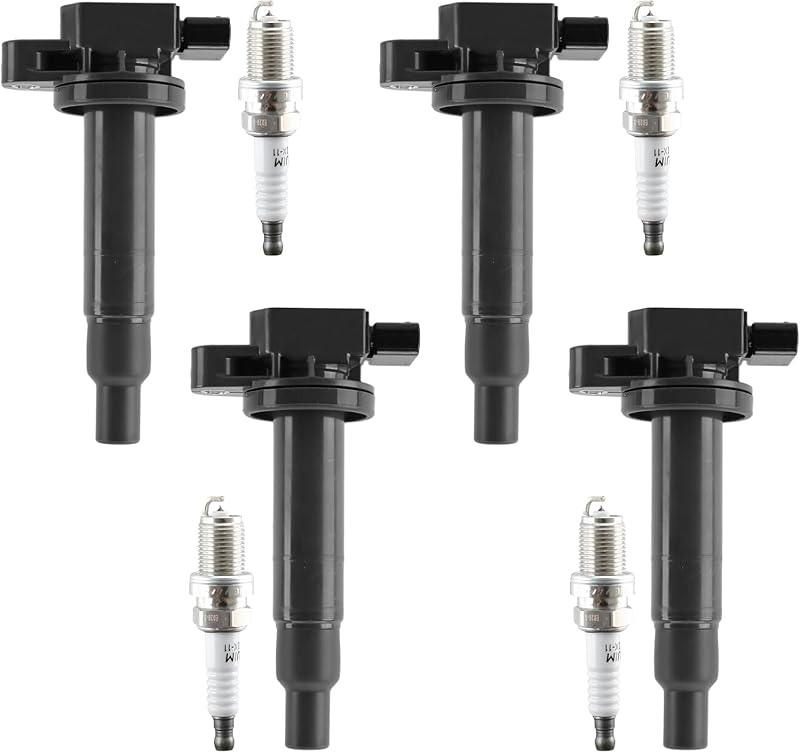 Kit de bobinas de ignição UF316 e velas de ignição 7090 Toyota Prius L4 1.5L Alpaspare – 1 conjunto