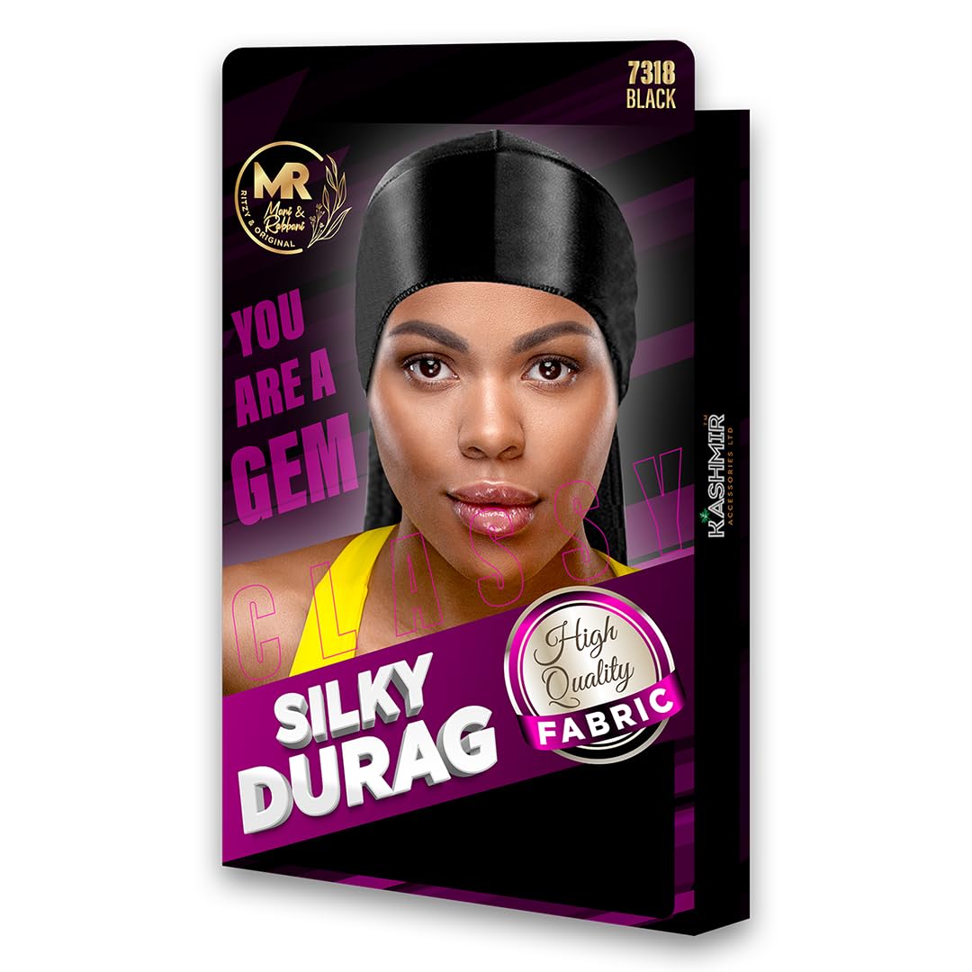 Kashmir Accessories Ltd Women's Black Classy Silky Durag - 7318