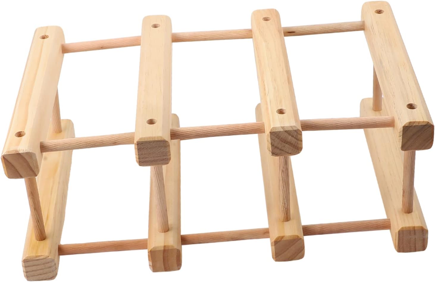 Zerodeko Solid Wood Wine Rack DIY Home Wine Bottle Display Holder Decoration Countertop Cradles