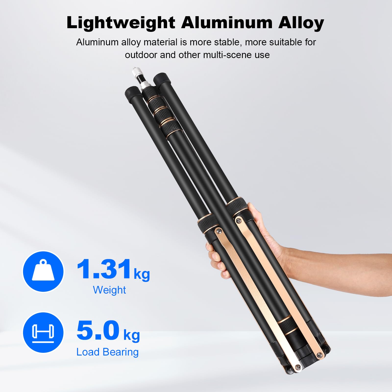 Soonpho 260 cm statyw oświetleniowy podróżny ze stopu aluminium, przenośny statyw fotograficzny, lekki 102,36 cala (260 cm) statyw do studia fotograficznego do reflektora stroboskopowego, softbox