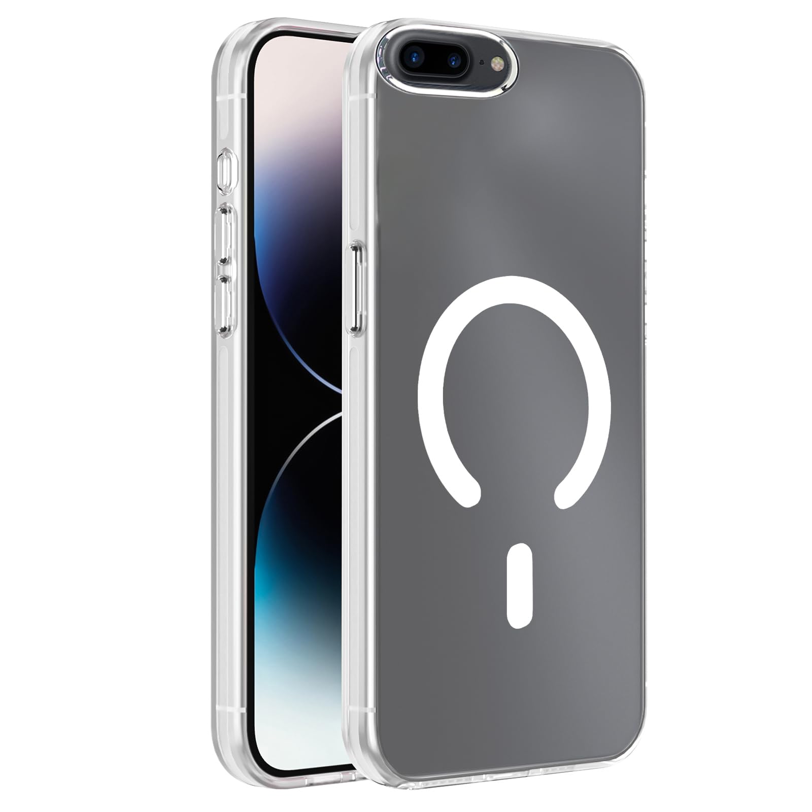 Dl3 Mobilak Case For iPhone 7 Plus/iPhone 8 Plus Case Crystal Clear [Not Compatible with MagSafe] Soft TPU Gel Case Flexible Silicone Anti-Scratch Transparent TPU Cover