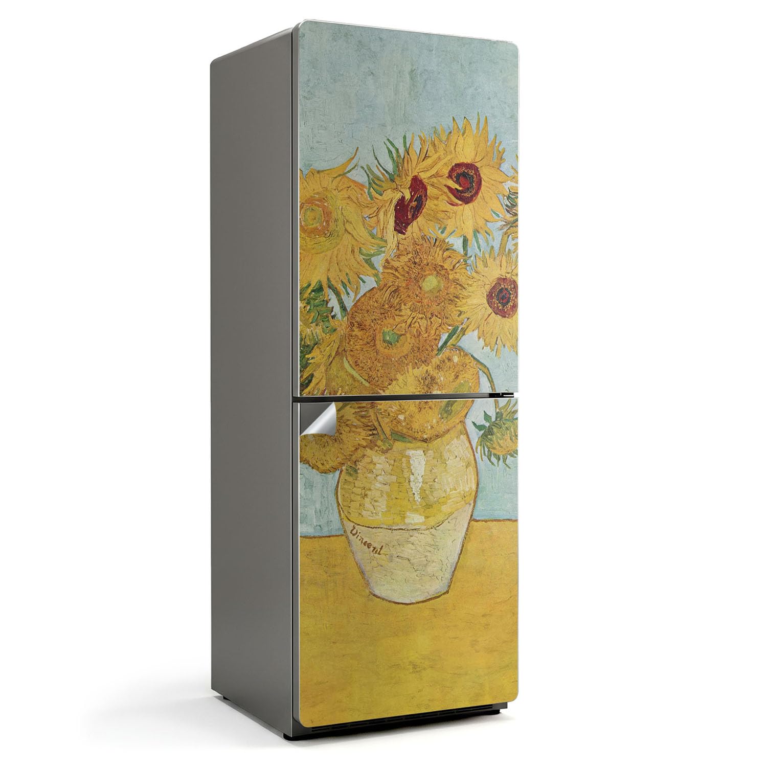 Pegatinas para puerta de frigorífico de 70x190 cm para ocultar arañazos y manchas