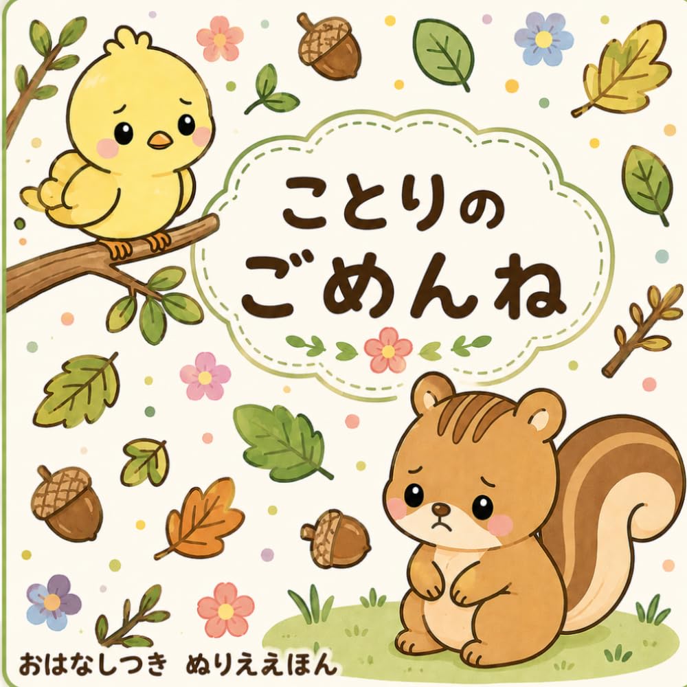 ことりの　ごめんね: おはなしつき　ぬりええほん（3～5歳・知育） (よんで　ぬれる！　ぬりええほん)