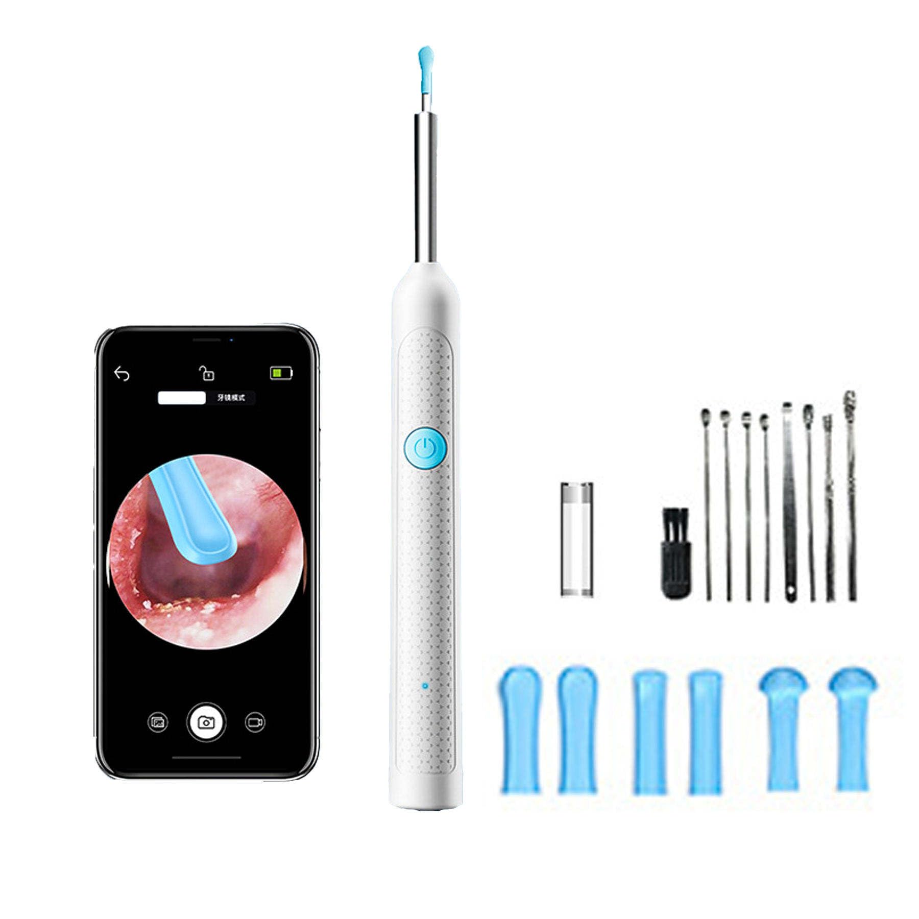 Ear Cleaner Tool with Camera & LED Light, Ear Wax Removal Tool, Ear Cleaning Machine, Ear Cleaner with Camera, Ear Wax Cleaner Kit, HD Ear Camera Otoscope, Earwax Remover Tool for Adults & Kids-picture-24