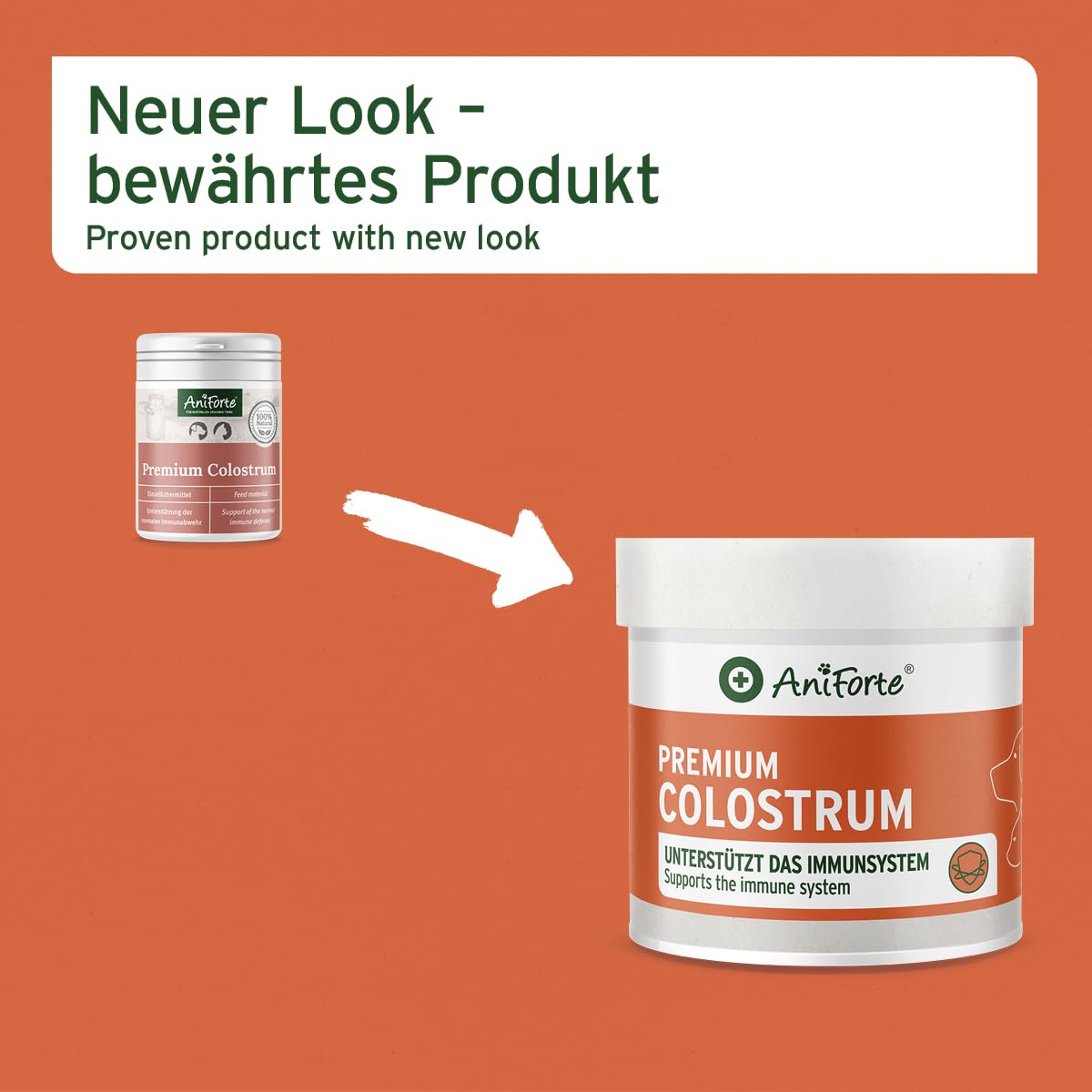 AniForte Premium Colostro per cani e gatti 100g di polvere - Primo latte naturale, supporta il sistema immunitario e il tratto gastrointestinale, immunoglobulina G in qualità alimentare, colostro