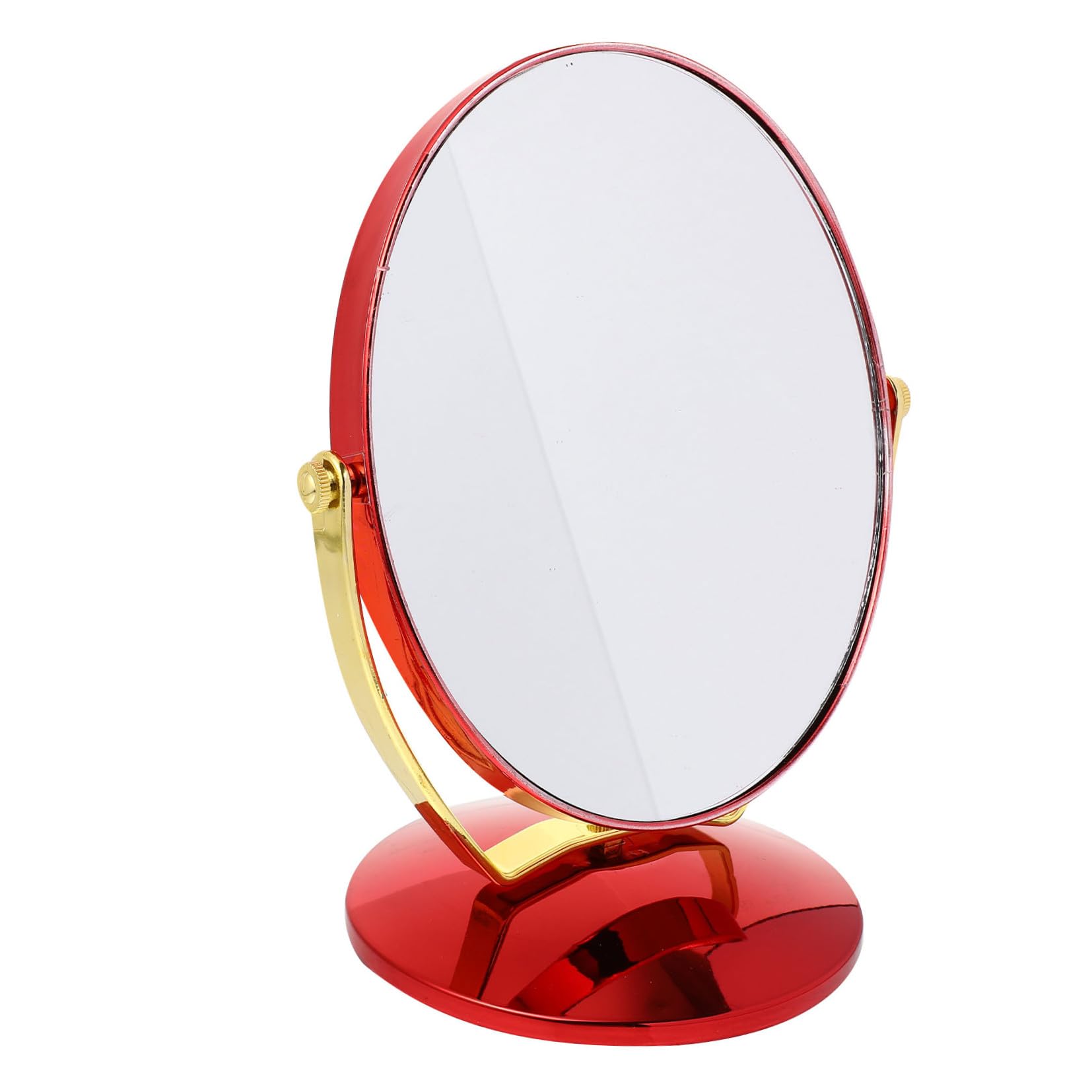 Miroir de maquillage rotatif rouge traditionnel idéal pour mariage