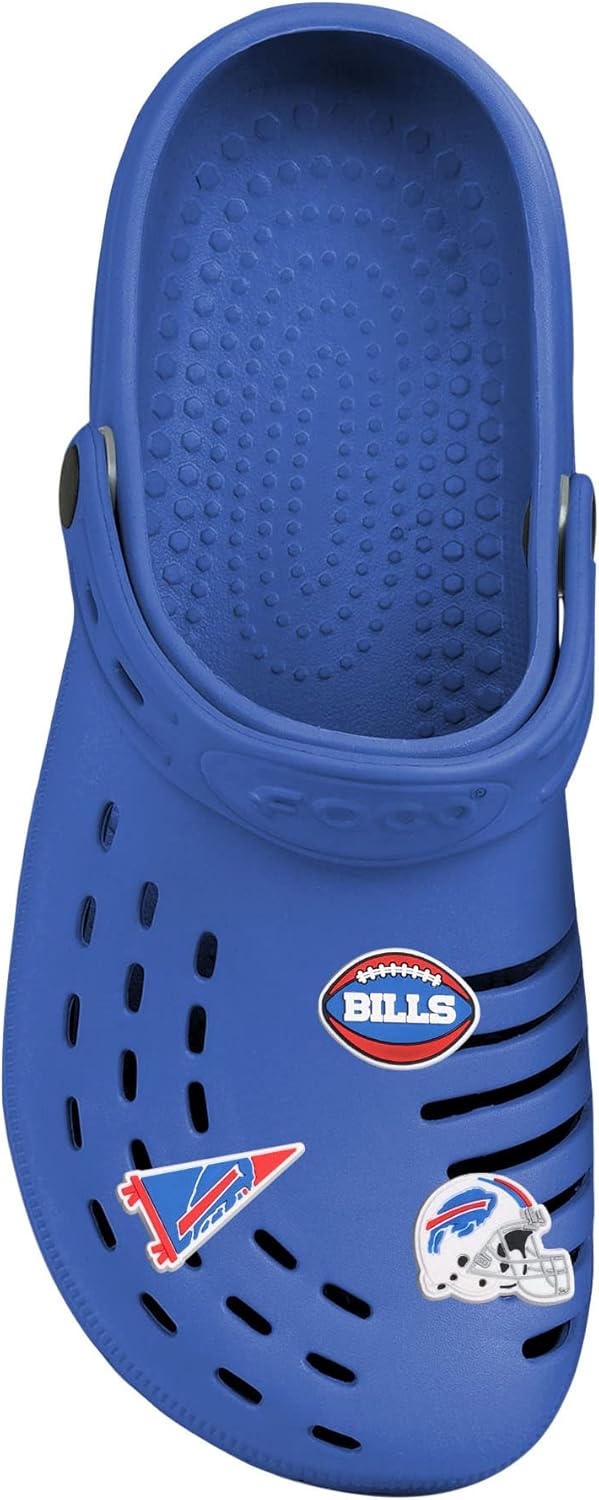 FOCO Buffalo Bills Officially Licensed NFL Shoe Decoration Charms – 3 Pack Fan Footwear Accessories