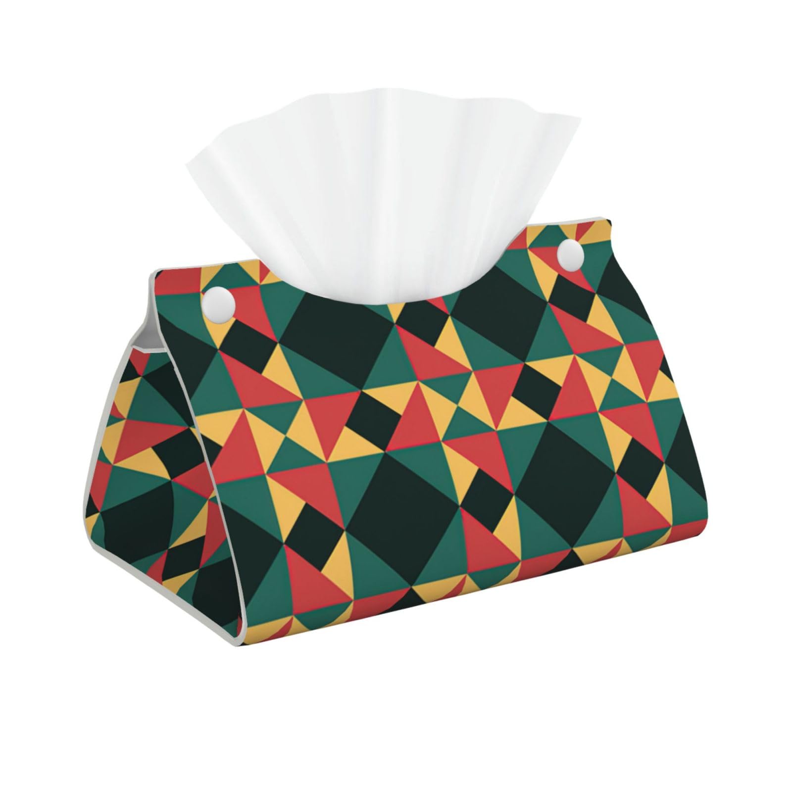 Geometriske Print Long Tissue Box Cover Tissue Dispenser Box For Living Room, Office, Car, Bathroom
