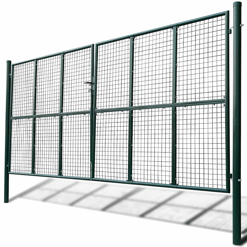 vidaXL Puerta de jardín de Malla 400x200 cm