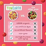 YumEarth Organic Giggles Morceaux à croquer - Pas de couleurs artificielles, Allergie amicale, sans gluten, non OGM, végétalien, 142g
