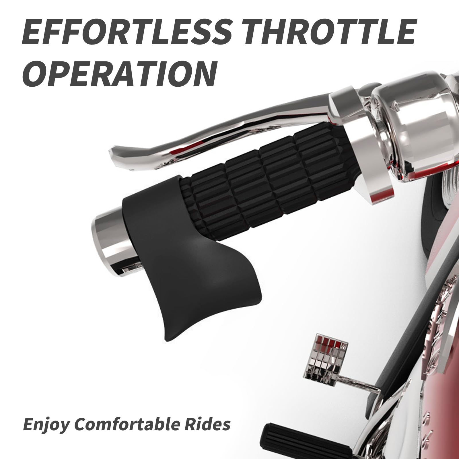Universal E-Bike Motorcycle Grip Throttle Cruise Control Assist Wrist Cramp Rest