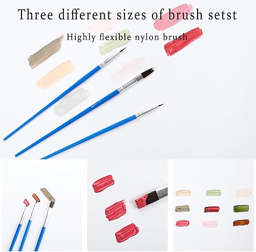 Miniatura 7 de HONGYA - Pintura por números, kit de pintura por números para adultos, vista panorámica del mar sobre lienzo para sala de estar, dormitorio,