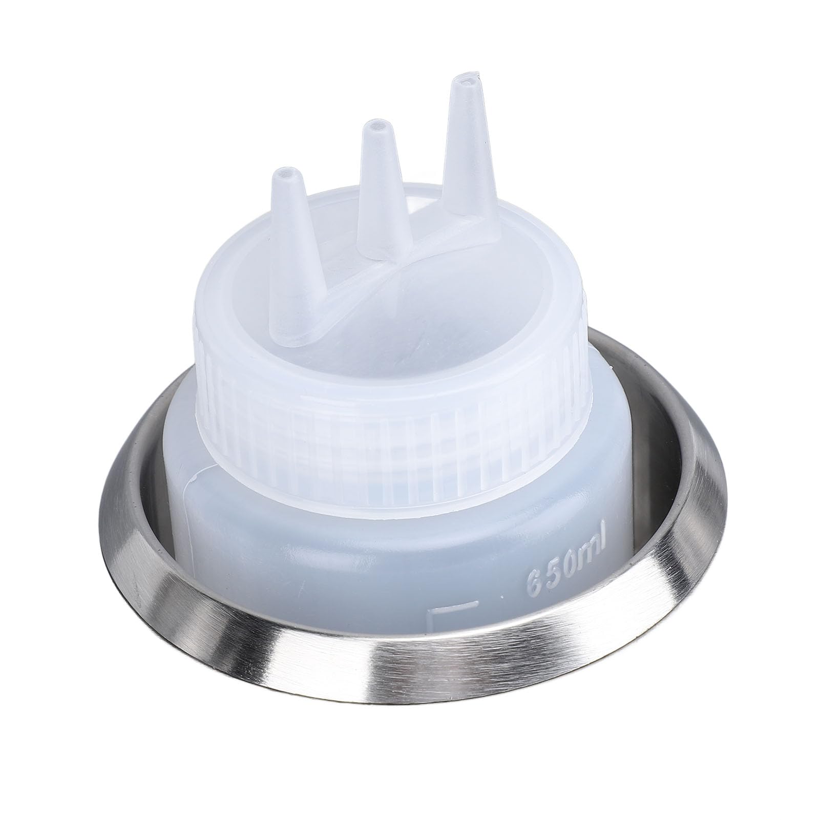 Fdit Calentador de Queso para Eléctrico 480W 3 Botellas 650ml con Temperatura Ajustable 86-185F y Acero Inoxidable 304 para Nacho Cheese Hot Fudge Caramel (Enchufe europeo 220V)