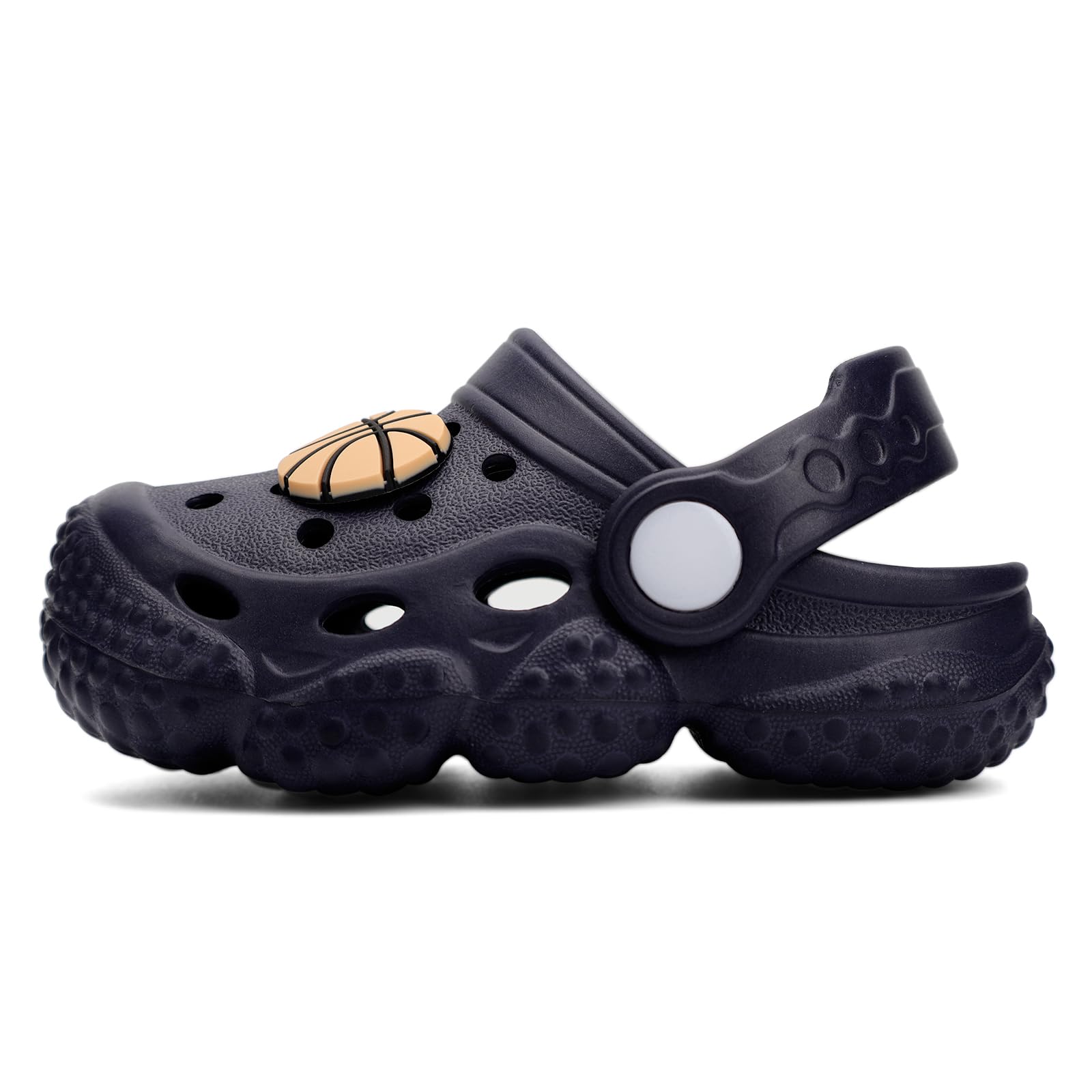 INMINPIN Baby Clogs Garden Shoes Newborn Infant Lightweight Breathable Beach Pool Sandals Non-Slip Baby Boys Girls Water Shower Summer Shoes Splay Naturally, Dark Blue, 18-24 Months Infant