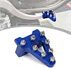 Motorcycle Brake Pedal,CNC Aluminum Billet Rear Brake Pedal Step Tip for Pit Bike Dirt Bike Motocross Enduro Supermoto-Blue
