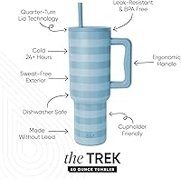 Vista 135 de Simple Modern - Vaso Trek de 40 onzas con asa y tapa con sorbete, taza de viaje de acero inoxidable con aislamiento, apta para portavasos Bosque