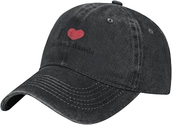 Vintage I Love Solomon Islands Baseball Cap for Men Women Adjustable Sports Hats Low Profile Cotton Golf Dad Hat Black