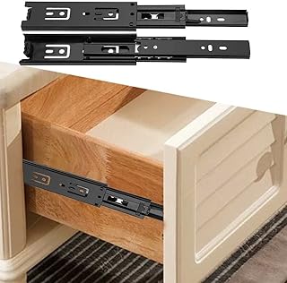 2pcs Hardware Ball Bearing Side Mount Drawer Slides Mini Short Drawer Slides Furniture Guide Rail Full Extension Kitchen Cupboard Hardware 4in