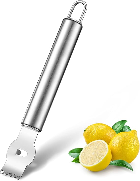 Lemon Zester Peeler, Professional Lemon Zester with Canelle Knife