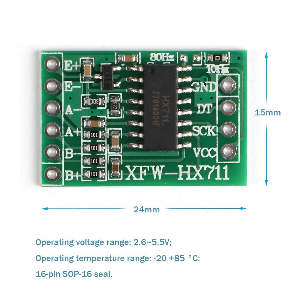 6 Pcs HX711 Cella Peso Sensore Modulo 24 bit Precisione AD Modulo Doppio Canale per A Rduino Bilancia