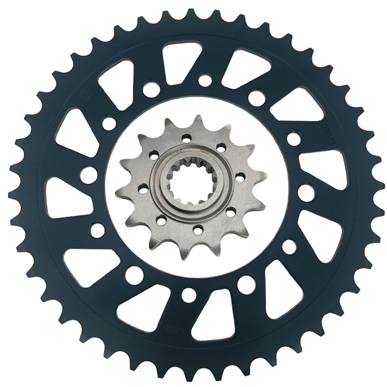 NKURTPC Motorcycle Sprocket Fit For Kawasaki EX400 Ninja400 Z400 ER400 Z250 Z250SL EX300 Ninja300 Z300 ER300 Front Rear Sprocket(43T 14T)