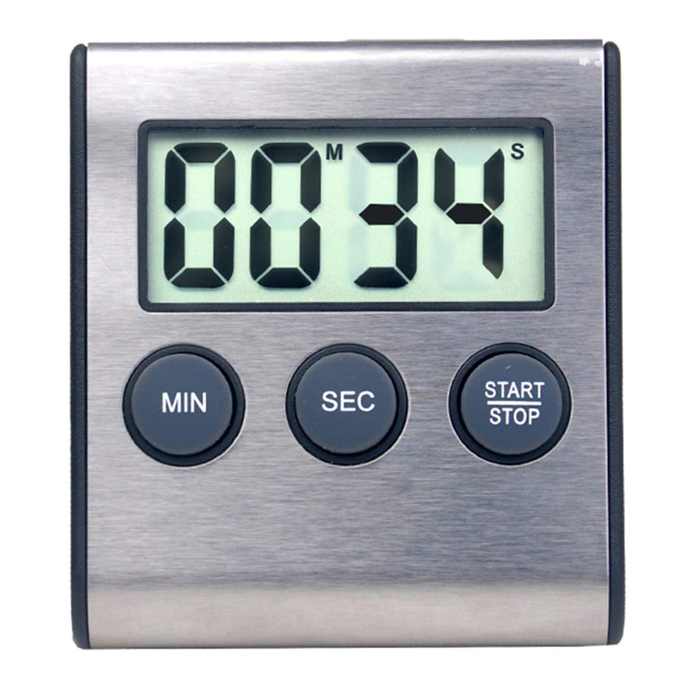 Timer Magnetic Timer,Digital Mini Kitchen Timer Alarm Clock Digital Cooking Timer Portable Magnetic Countdown Timer for Barbecue Spa Cooking